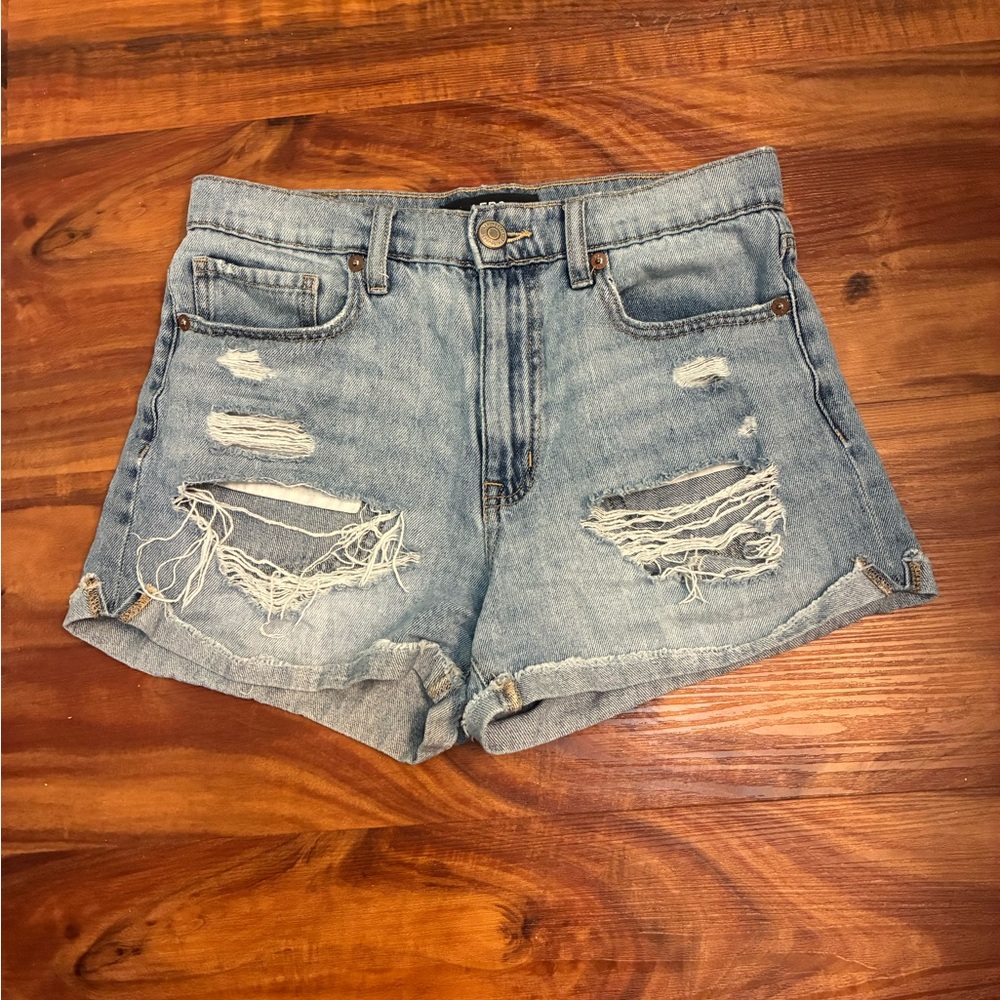 Distressed Denim Women Shorts